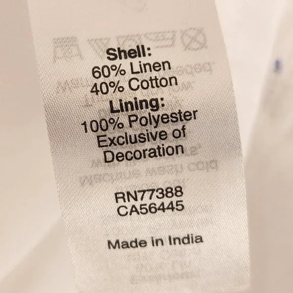 NWOT J. Crew Factory Embroidered Linen/Cotton Dress XXS - Picture 7 of 7